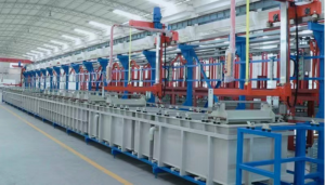 電鍍電(diàn)鍍生產線(酸洗、滾(gǔn)鍍、鍍(dù)銅、鍍銀線)